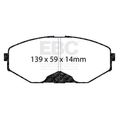 EBC Redstuff 3000 Series Sport Brake Pad Set (DP31471C) Image 1