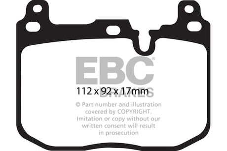 EBC Racing RP-1 Track and Race Brake Pads (DP82130RP1) Image 1