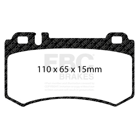 EBC Greenstuff 2000 Series Sport Brake Pad Set (DP21490) Image 2
