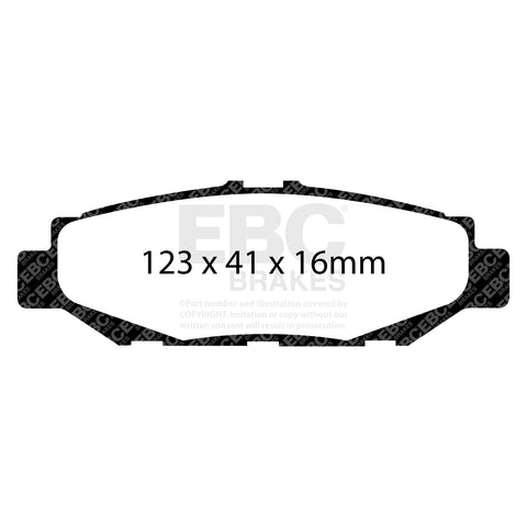 EBC Yellowstuff 4000 Series Street and Track Brake Pad Set (DP4848R) Image 4