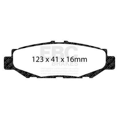 EBC Yellowstuff 4000 Series Street and Track Brake Pad Set (DP4848R) Image 4