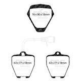 EBC Brakes Pad and Disc Full vehicle Kit (PD40K254) Image 4
