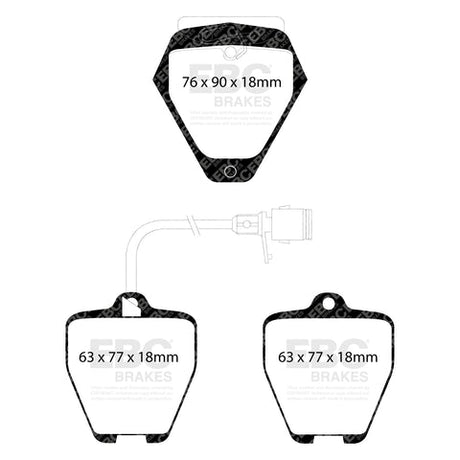 EBC Brakes Pad  and  Disc Kit (PD02KF049) Image 1