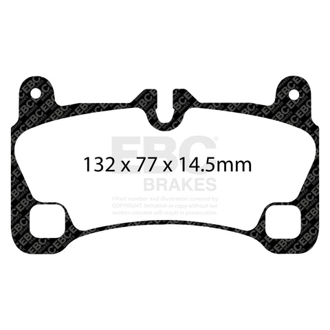 EBC Bluestuff NDX Trackday Brake Pad Set (DP51836NDX) Image 2