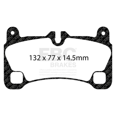 EBC Bluestuff NDX Trackday Brake Pad Set (DP51836NDX) Image 2