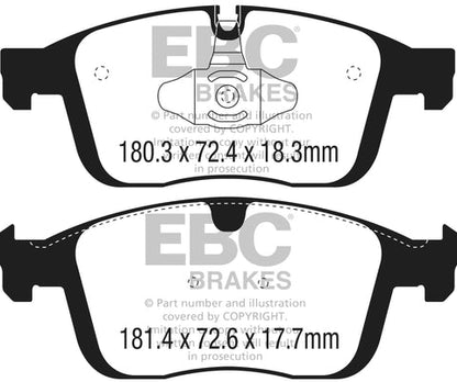 EBC Greenstuff 6000 Series Truck and SUV Brake Pad Set (DP62296) Image 4