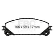 EBC Ultimax OE Replacement Brake Pad Set (DP1837) Image 1