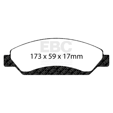 EBC Greenstuff 6000 Series Truck and SUV Brake Pad Set (DP61742) Image 1