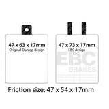 EBC Yellowstuff 4000 Series Street and Track Brake Pad Set (DP4120R) Image 2