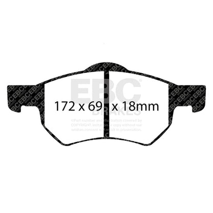 EBC Ultimax OE Replacement Brake Pad Set (DP1427) Image 1