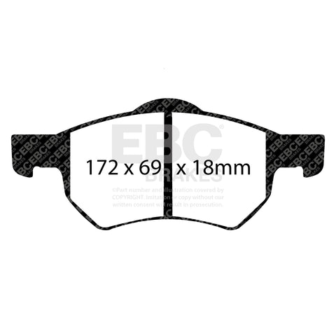 EBC Greenstuff 6000 Series Truck and SUV Brake Pad Set (DP61427) Image 3