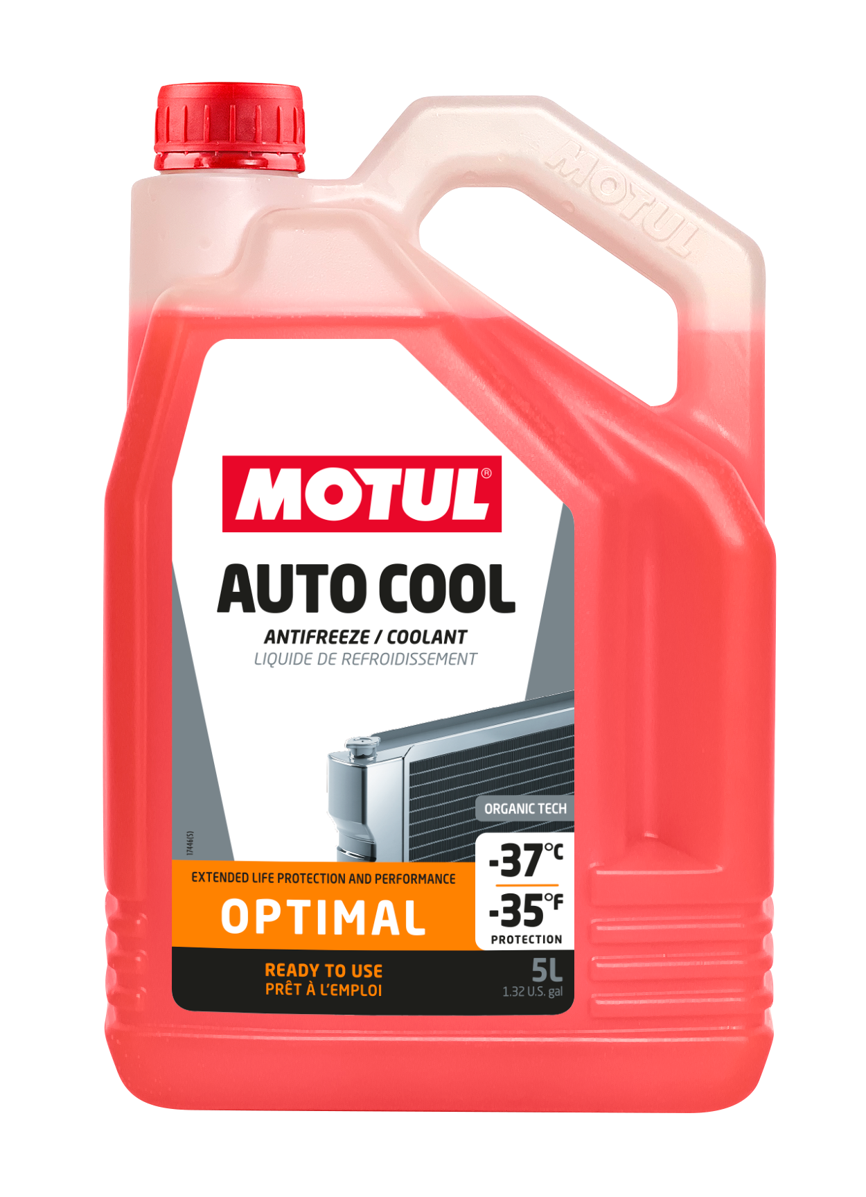 Motul AUTO COOL Optimal -37°C Coolant – 5 Litre