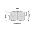 PBS Honda Civic Ep3 Rear Performance Brake Pads 1142 - FD Racing