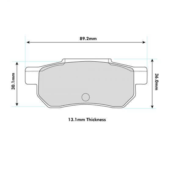 PBS Honda Civic EG6 Rear Performance Brake Pads 1163 - FD Racing