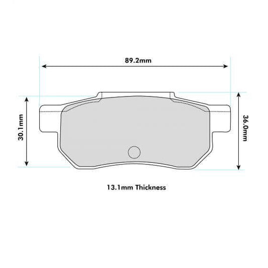 PBS Honda Civic EG6 Rear Performance Brake Pads 1163 - FD Racing
