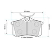 PBS Renault Megane 225/250/265 Rear PBS Performance Brake Pads 1192 - FD Racing