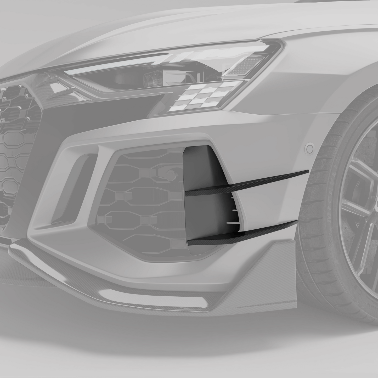 Revozport Carbon Fibre Canards for Audi RS3 8Y Limousine