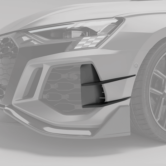 Revozport Carbon Fibre Canards for Audi RS3 8Y Limousine