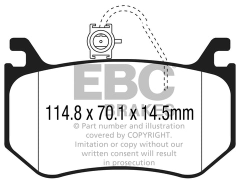 EBC Bluestuff NDX Trackday Brake Pad Set (DP52326NDX) Image 3