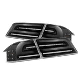 12-21 Tesla Model S LUXX-Series LED Tail Lights Alpha-Black (With Black Trunk Center Piece Replacement) | AlphaRex