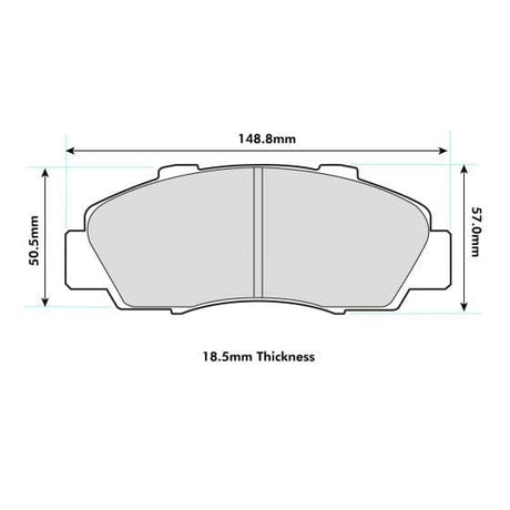 PBS Honda Civic EK9 Front Performance Brake Pads 1206 - FD Racing