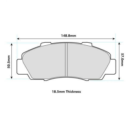 PBS Honda Accord Front Performance Brake Pads 1206 - FD Racing