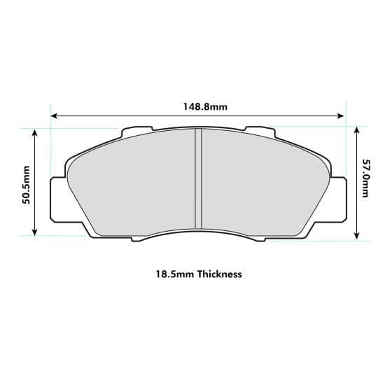 PBS Honda Integra DC2 Front Performance Brake Pads 1206 - FD Racing