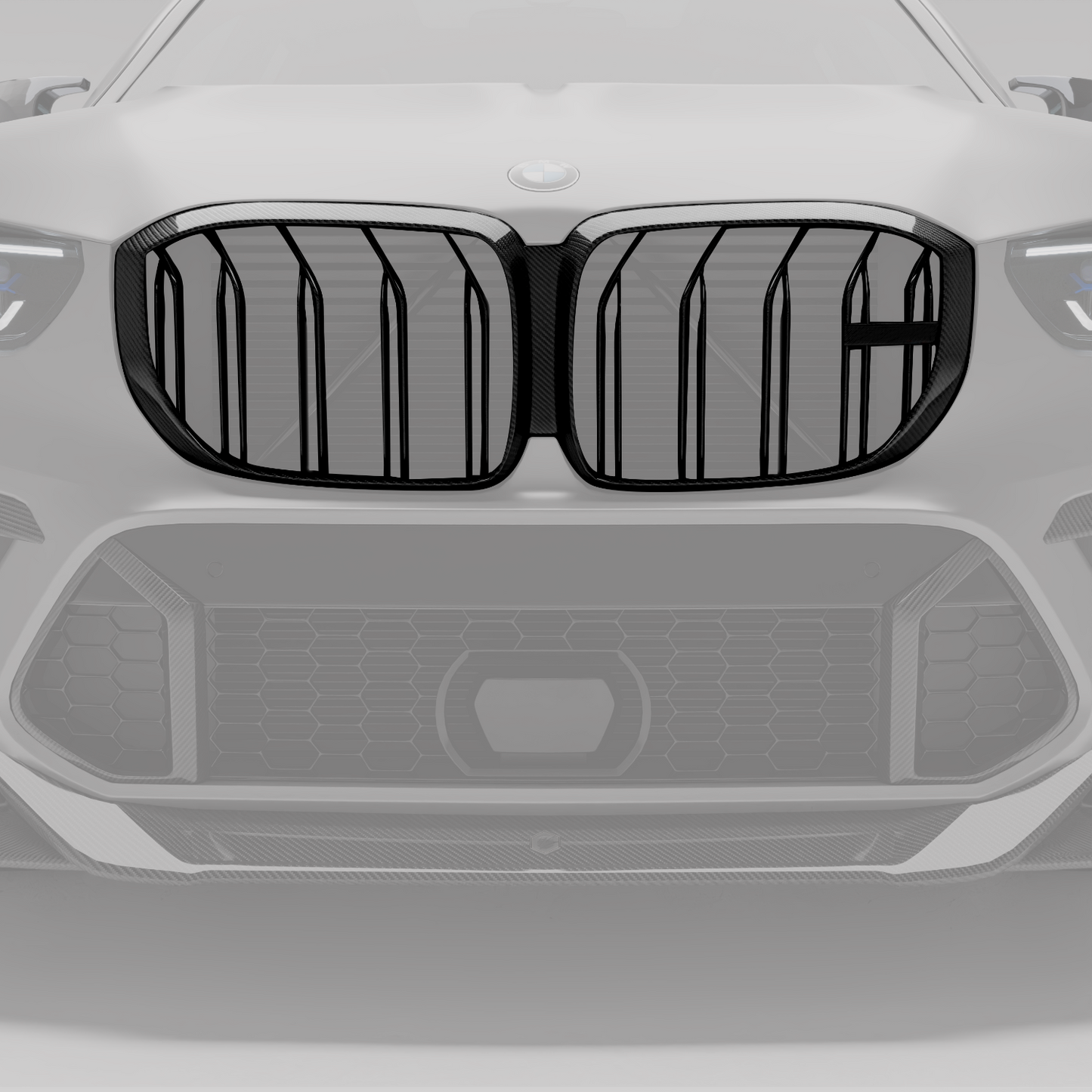 Revozport BMW X5M F95 PRE LCI Carbon Fiber Front Grill