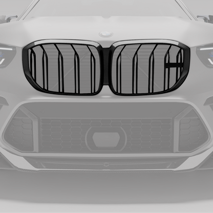 Revozport BMW X5M F95 PRE LCI Carbon Fiber Front Grill