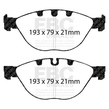 EBC Orangestuff 9000 Series Race Brake Pad Set (DP91482) Image 2