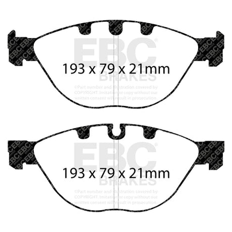 EBC Orangestuff 9000 Series Race Brake Pad Set (DP91482) Image 2