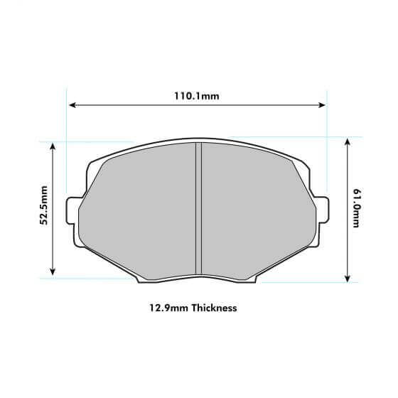 PBS Mazda MX5 (NB) - PBS Brake Pads - 1.6 / 1.8 Non Sport Front Performance Pads 1282 - FD Racing
