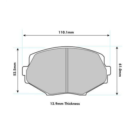 PBS Mazda MX5 (NB) - PBS Brake Pads - 1.6 / 1.8 Non Sport Front Performance Pads 1282 - FD Racing