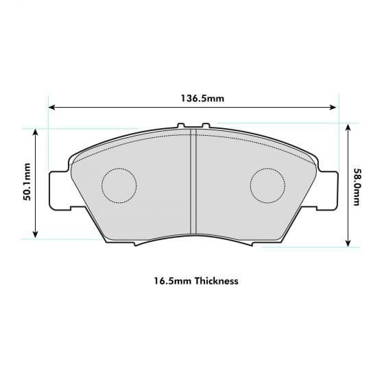 PBS Honda Civic EG6 Front Performance Brake Pads 1286 - FD Racing