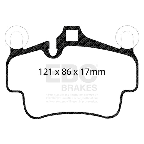 EBC Orangestuff 9000 Series Race Brake Pad Set (DP92029) Image 4
