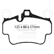 EBC Bluestuff NDX Trackday Brake Pad Set (DP52029NDX) Image 1