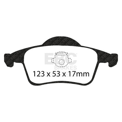 EBC Greenstuff 2000 Series Sport Brake Pad Set (DP21231) Image 1