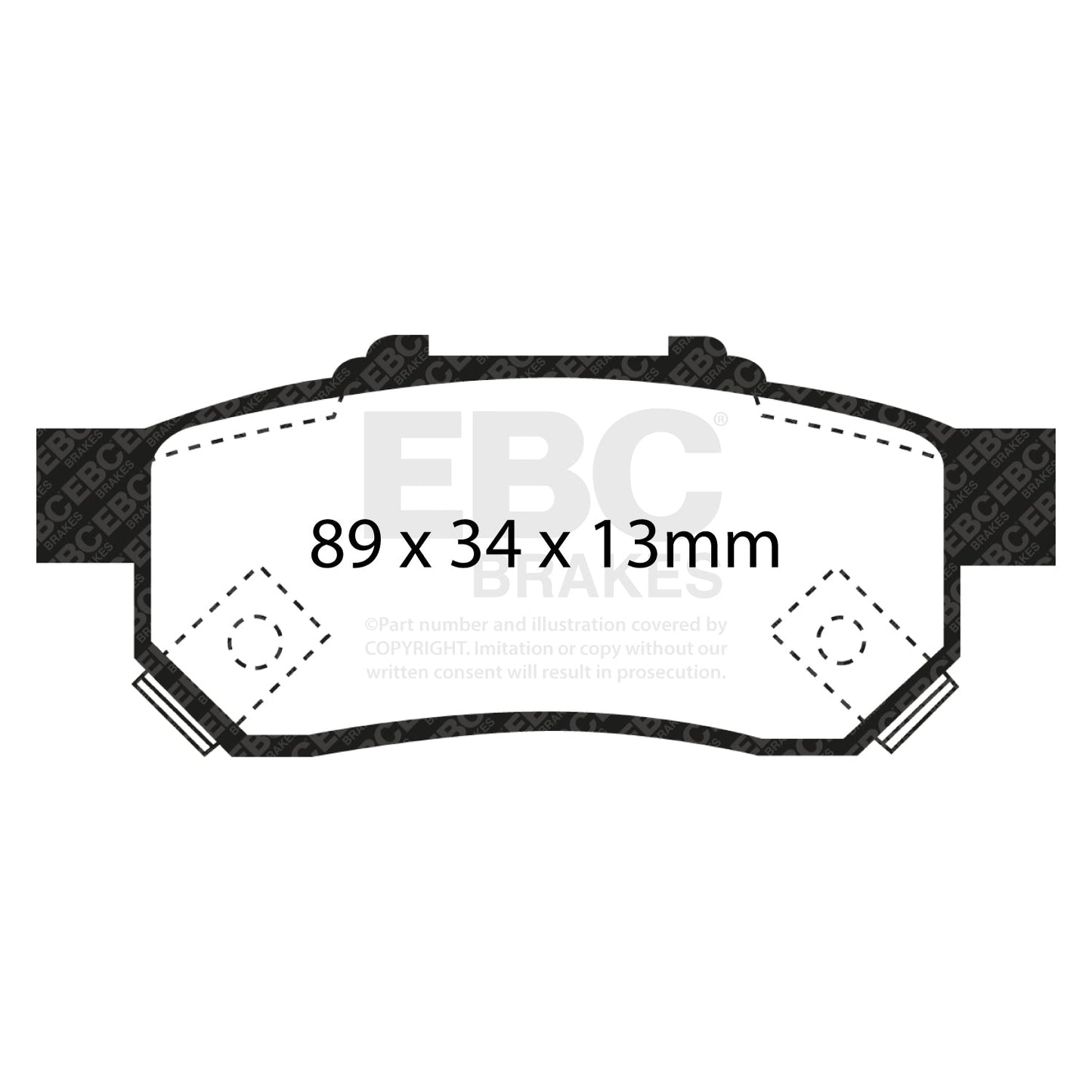 EBC Brakes Pad and Disc Kit (PDKR402) Image 2