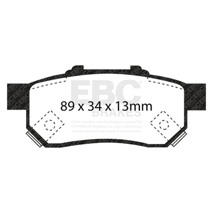 EBC Brakes Pad and Disc Kit (PDKR402) Image 2