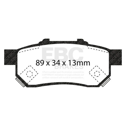 EBC Brakes Pad and Disc Kit (PDKR402) Image 2