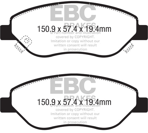 EBC Brakes Pad and Disc Full vehicle Kit (PD40K2469)