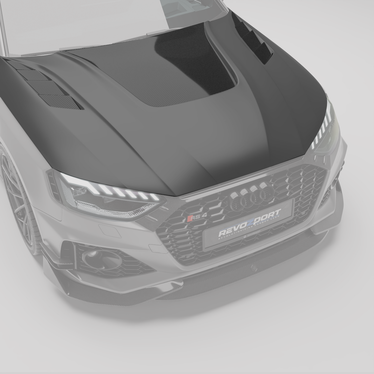 Revozport Audi RS4 B9.5 Carbon Fibre Hood