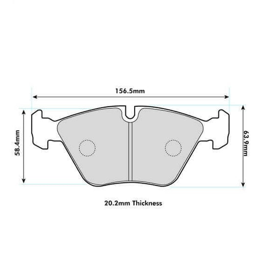 PBS BMW E46 330ci Front Performance Brake Pads 1364