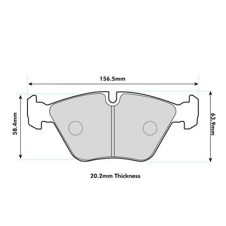 PBS BMW E46 M3 Front Performance Brake Pads 1364 - FD Racing