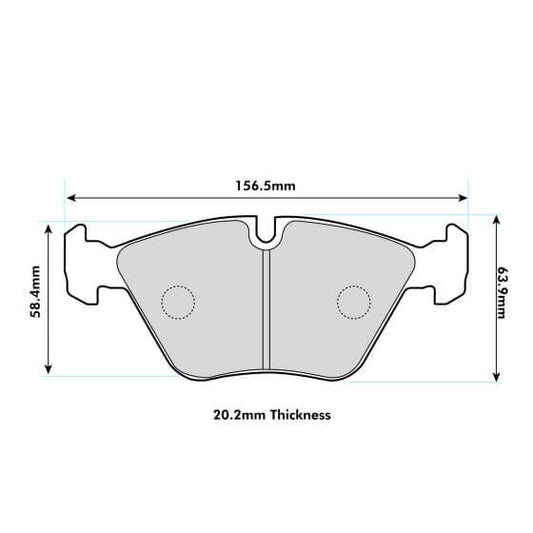 PBS BMW E46 330cd Front Performance Brake Pads 1364