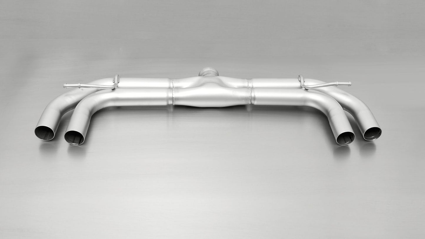 Cat-Back System for VW Golf 7 AU & Seat Leon 5F Silencer (954112 1600) | 4x 84mm Chrome Rolled Edge Tips