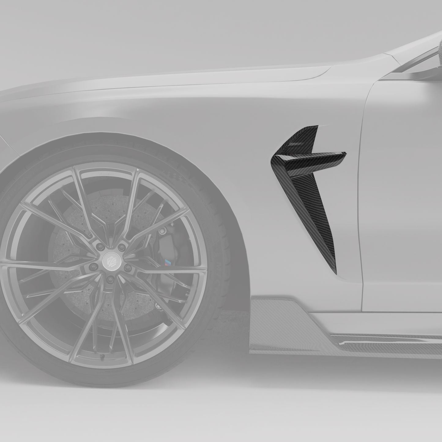 Revozport Carbon Fiber Side Fender Vents for BMW M8 F93