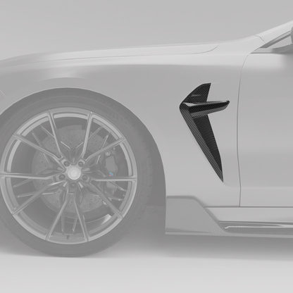 Revozport Carbon Fiber Side Fender Vents for BMW M8 F93