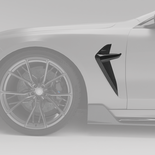 Revozport Carbon Fiber Side Fender Vents for BMW M8 F93