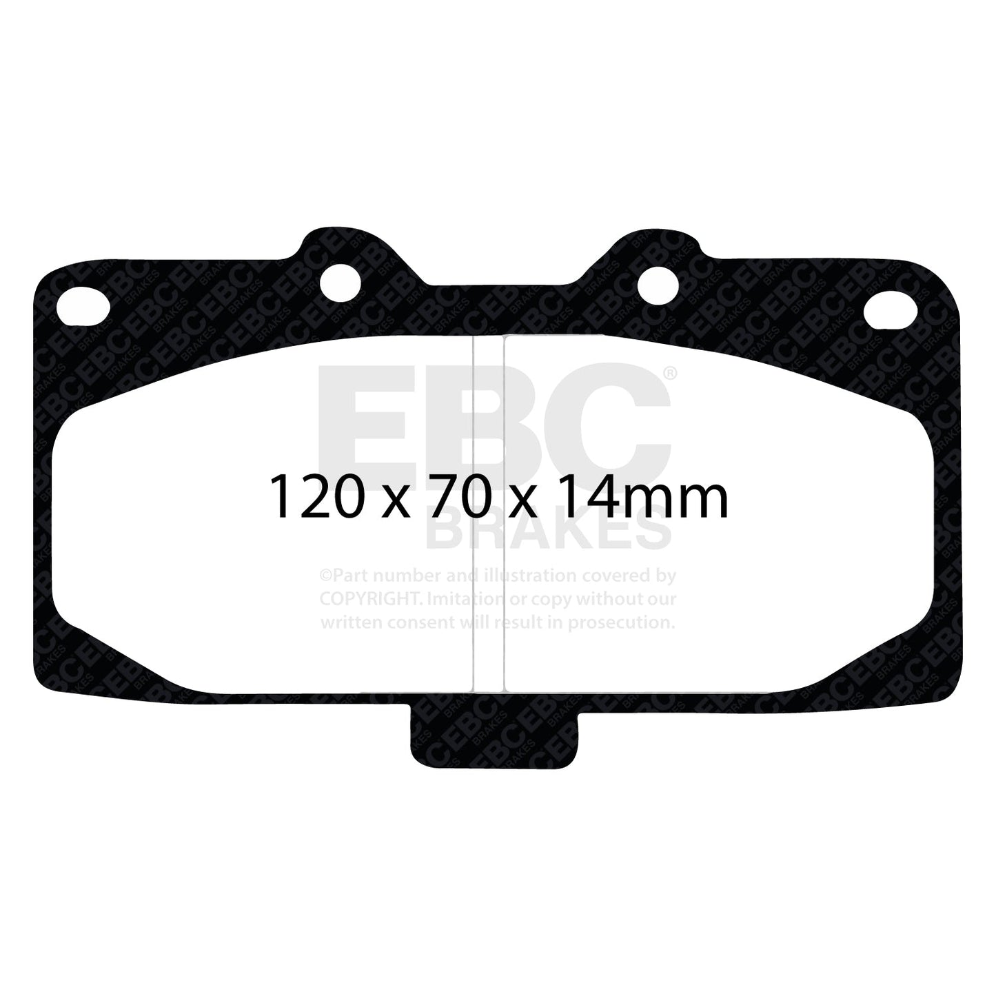 EBC Brakes Pad and Disc Kit (PD14KF240) Image 2